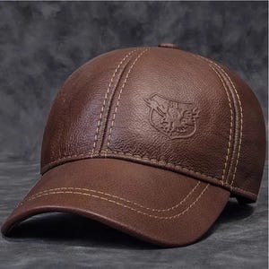 Gorras de béisbol de cuero de grano completo para hombre, gorras casuales de calle para novia, gorra de béisbol cuadrada, gorra de cuero para mujer, regalo para padrinos de boda para él, regalo para ella