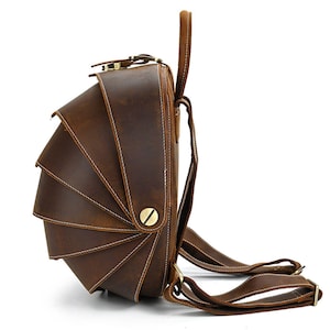 Leather Bag Personalised Leather Backpack, Leather Rucksack Men School ...