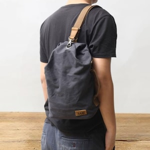 Umhängetasche Herren Crossbody-tasche Canvastasche Männer Geldbörse Outdoor Reisetasche Messenger-tasche Canvas Sling bag Fanny Pack Geschenk für Ihn Sie