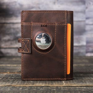 Portafoglio in pelle per uomo e donna, porta carte, porta monete, portafoglio da viaggio pieghevole in pelle da uomo, regali personalizzati per anniversario per lui, padre e amico