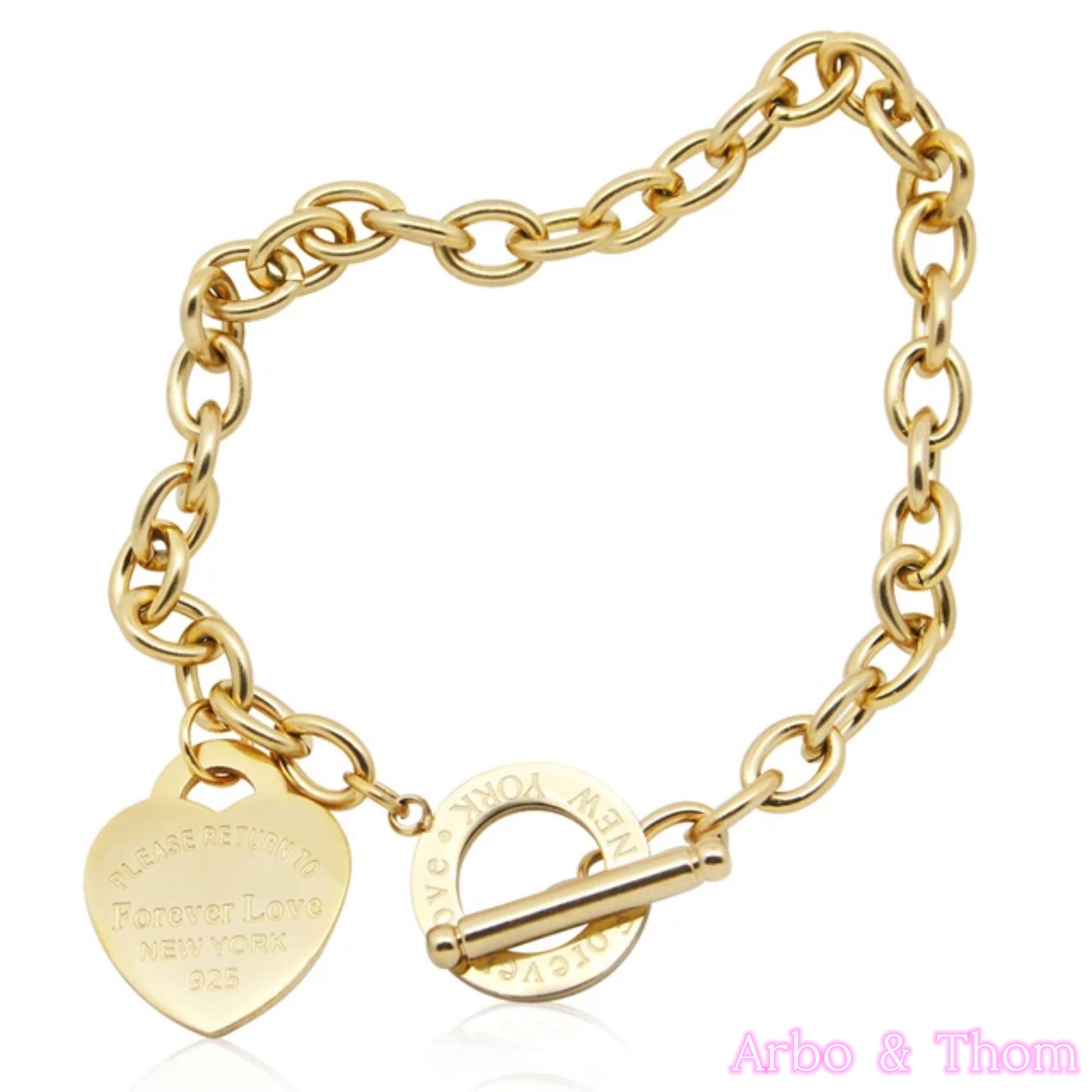 Tiffany Style Heart Bracelet Please Return to Bracelet Heart Bracelet Chunky Bracelet New York