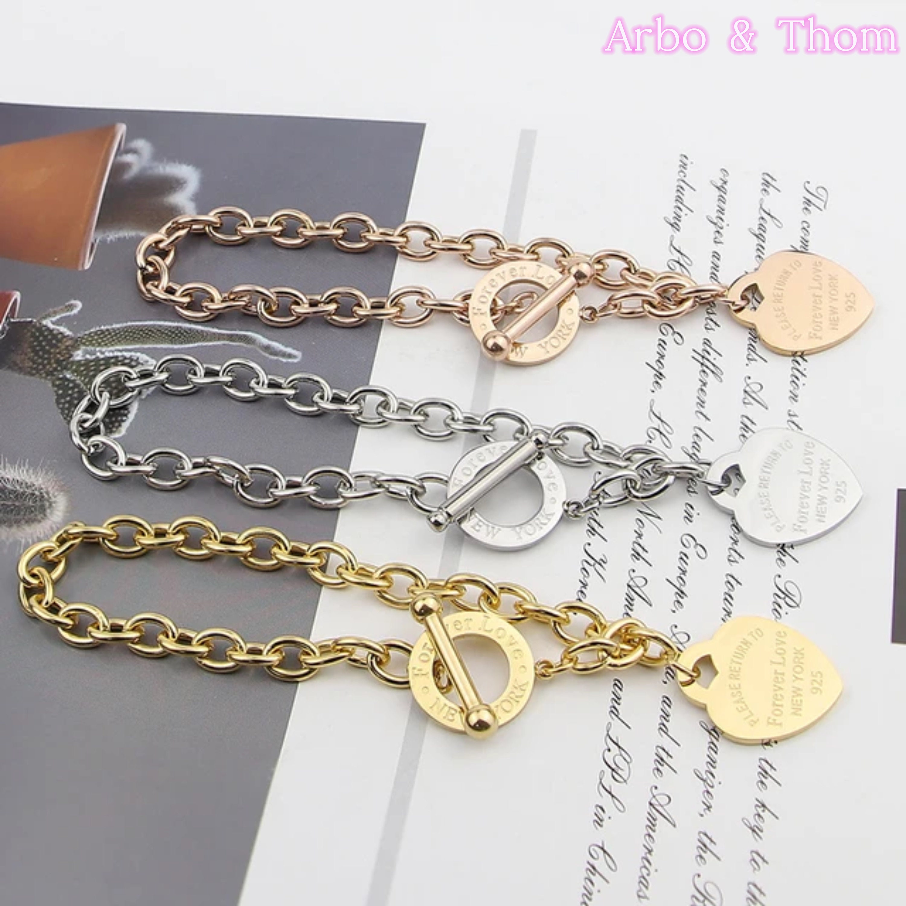Tiffany Style Heart Bracelet Please Return to Bracelet Heart Bracelet Chunky Bracelet New York