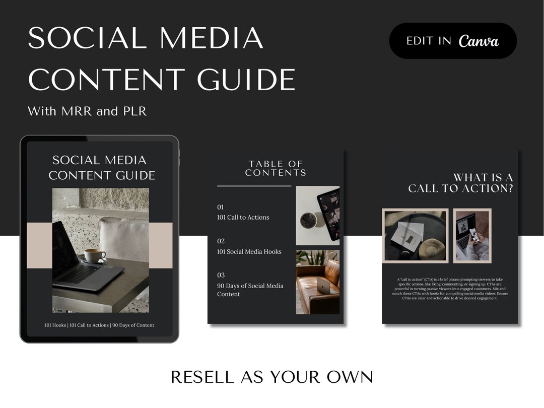 Ebook Social Media Content Done for You Master Resell Rights Social ...