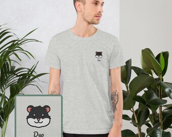Hamster Black White, Pet Memorial Gifts Hamster, Hamster Gifts For Her, 100% Organic Cotton, Vegan And Ethic T-Shirt