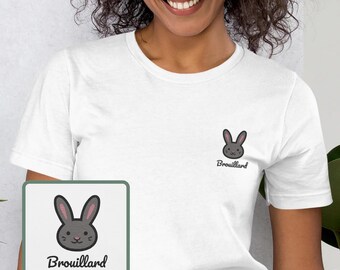 Little Grey Rabbit, Rabbit Portrait Custom, Beautiful Rabbit, 100% Organic Cotton, Vegan And Ethic T-Shirt
