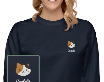 Calico Cat Black Cat, Sustainable Gifts For Cat Lovers, Gift For Calico Cat Owner Man, 100% Organic Cotton, Vegan And Ethic Sweatshirt