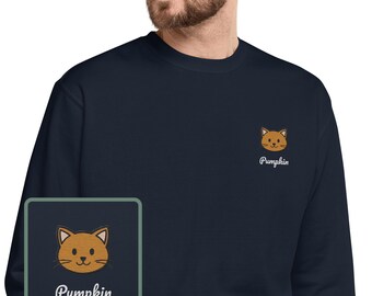 Ginger Cat Sweater, Cute Ginger Cat, Ginger Cat Gift, 100% Organic Cotton, Vegan And Ethic Sweatshirt