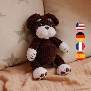 Tutoriel amigirumi pour chien au crochet PDF Jouet pour chien au crochet Patron au crochet amigurumi chiot