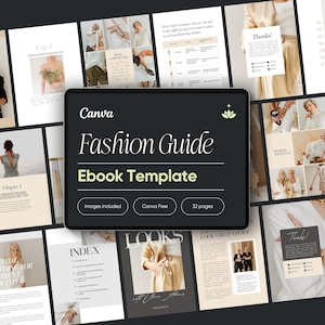 Fashion Ebook Template: Canva Guide for Stylists (32 Pages)