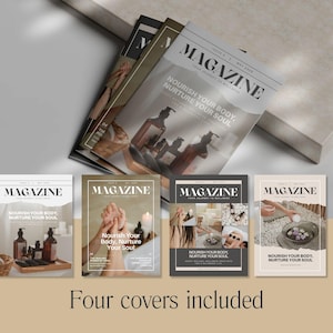 Neutral Magazine Minimalist Magazine Template | Small Business Ebook Template Canva ...