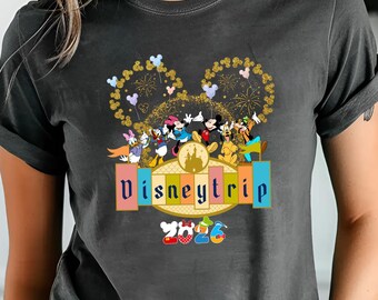 Comfort Colors Disney Trip 2026 Mickey & Minnie Shirt, Disney Couple Shirt, Disney Matching Shirts, Mickey Minnie Family Matching Shirt