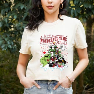 Christmas Nightmare Shirt, Comfort Colors The Most Wonderful Time Of The Year Tshirt,  Disney Xmas, Merry Christmas Tshirt, Xmas Holiday Tee