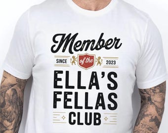 Comfort Colors® Ella's Fellas Club Shirt Sweatshirt, Vintage Music Fan Tee, Unisex Funny Gift for Music Lovers, Retro Fan Tee