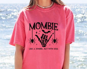 Comfort Colors®Mombie Shirt,Mom Halloween Shirt,Gift For Mom,Halloween Tshirt,Halloween Sweatshirt,Comfort Colors Shirt,Mama Halloween Tee