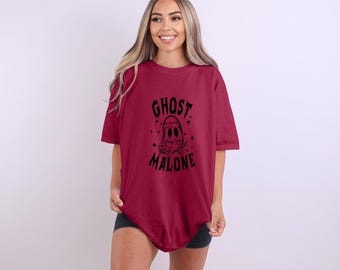 Ghost Malone Halloween Shirt: Comfort Colors Retro Graphic Tee