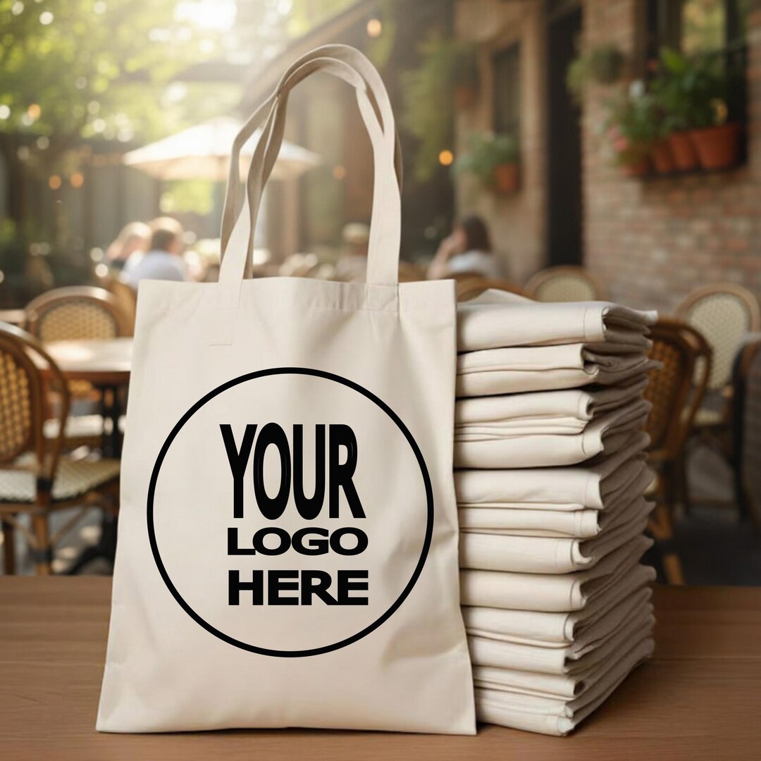 Bulk Custom Tote Bags With Your Logo, Reusable Cotton Canvas ...