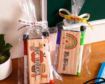 Personalized Whiteboard Eraser, Custom Eraser with Marker, Teacher Appreciation Gifts, Back to School Gift