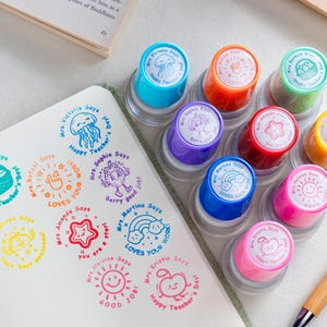 Personalized Teacher Stamp, Custom Classroom Stamps, Teacher Appreciation Gift image 2