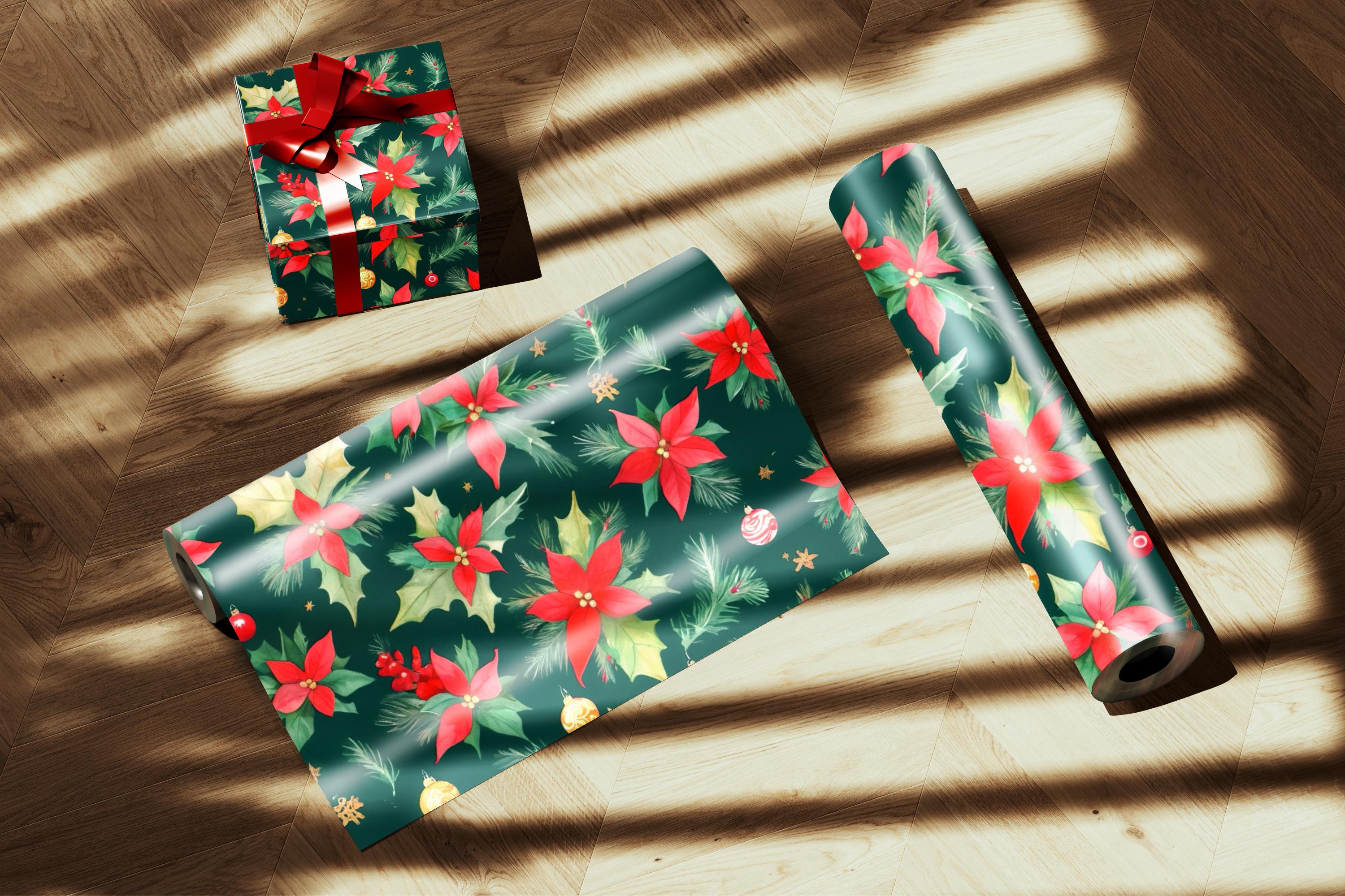Christmas Wrapping Paper Printable Digital Christmas Wrapping Paper ...