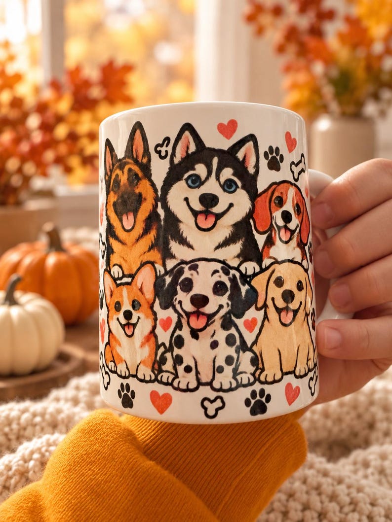 Custom Cartoon Pet Mugs - Etsy