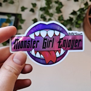 Monster Girl Holographic Sticker | UV Scratch Resistant and Waterproof
