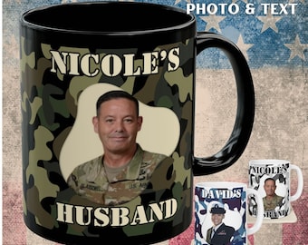 Military Camouflage Mug Personalized Photo  Military Soldier Army Mug Camouflaged Coffee Mug Patriotic Army Navy Marine Mug Military Gift