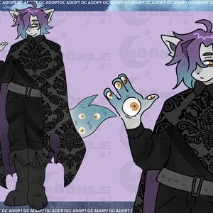 OC Adoptable Furry Anthro Ghost Eyes! Digital Download - Adopts - Character