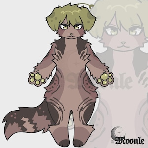 OC Adoptable Furry Anthro Pup 4! Digital Download - Adopts - Character