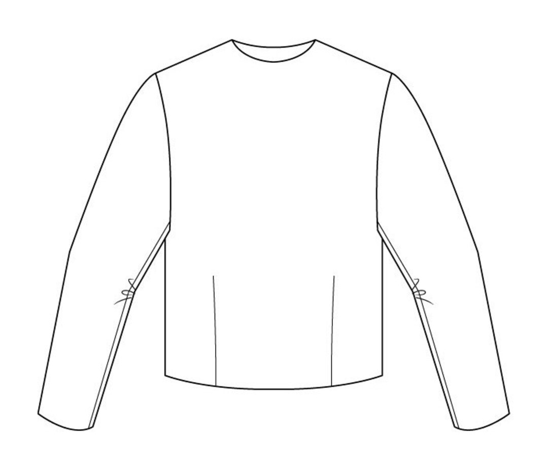 Basic Bodice Block Pattern with Sleeve Girls Ages 3-6 Download PDF - Etsy