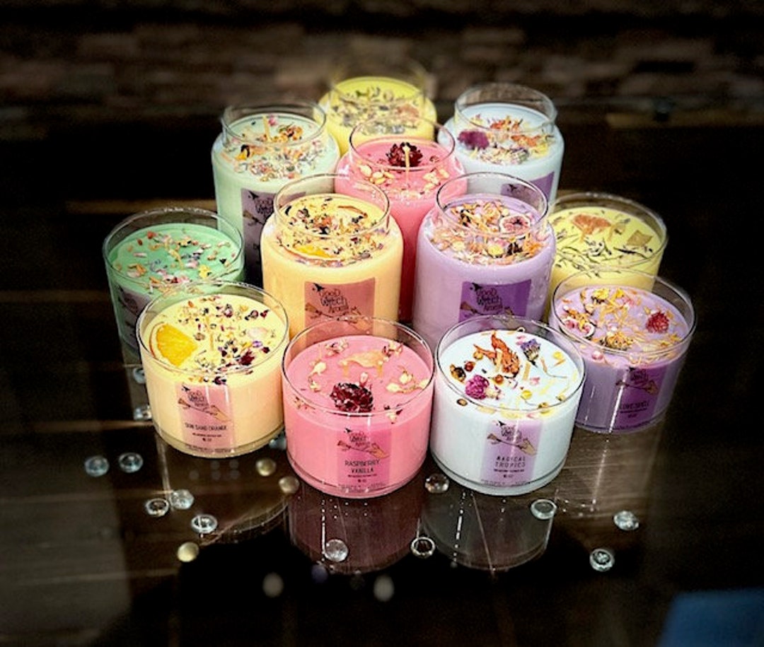 Spring Scented Candles 16oz,2 Wick Homemade Coconut Soy Wax,handpoured