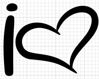 「I Heart My Car」ビニールデカール：VW、ホンダ、トヨタなど
