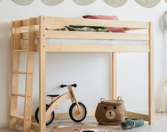 Litera infantil, cama Montessori, litera de madera, habitación infantil, cama infantil - CLPBA Adeko Kids