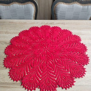 Tapete de crochet, tapete de crochet, mantel imagen 2