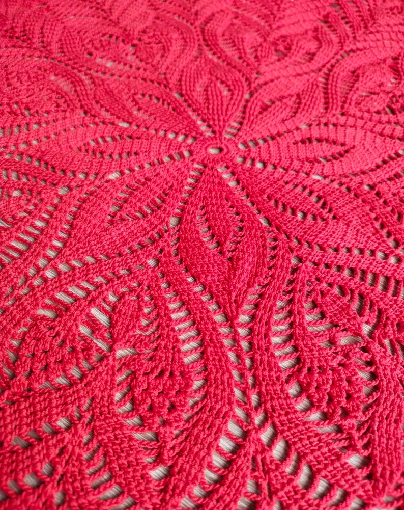 Tapete de crochet, tapete de crochet, mantel imagen 5