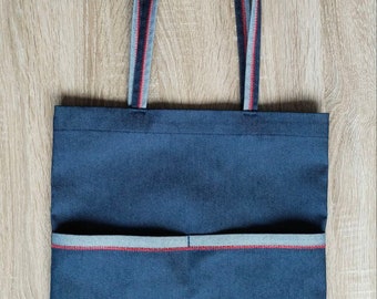 Denim Tote Shopping Bag Large shopper bag made of denim