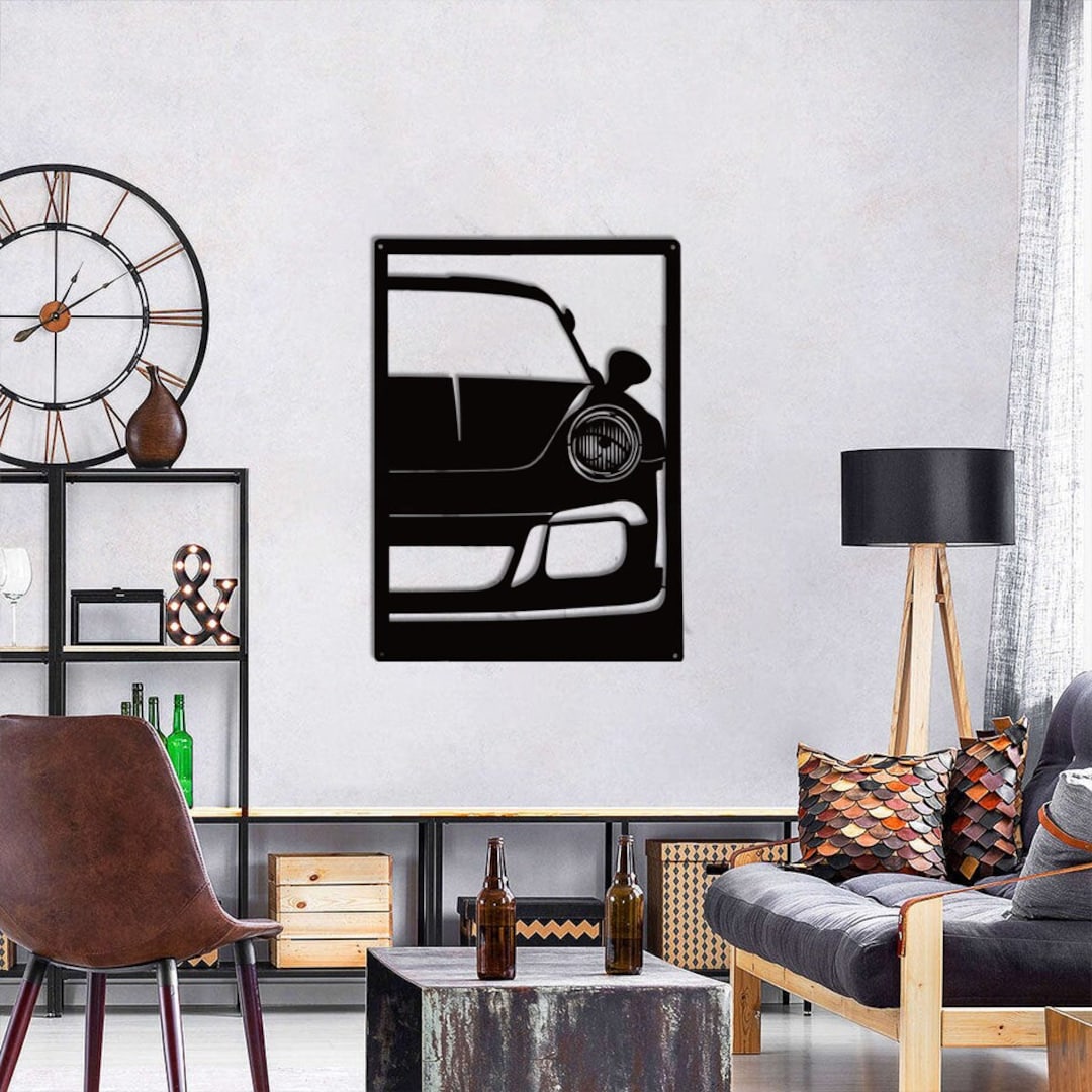 Car Wall Decor, Man Cave Home Décor, Metal Garage Decor, Gift for Him