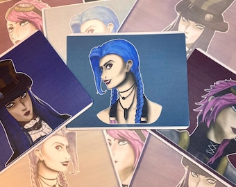 Arcane League of Legends Jinx, Vi and Caitlyn Mousepads