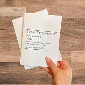 Cartão de Namorado de Livros - Cartão de Aniversário de Livros, Cartão de Romance, Cartão de Amante de Livros, Aniversário e Comemoração - Rhysand, Xaden, Cassain, Azriel