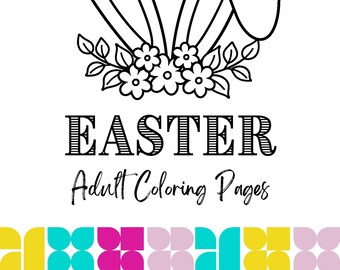 Easter Adult Coloring Pages for Home Educators, Homeschooling, Christian