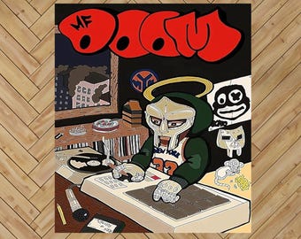 MF Doom Rug: Quasimoto 'Lord Quas' Hip Hop Design