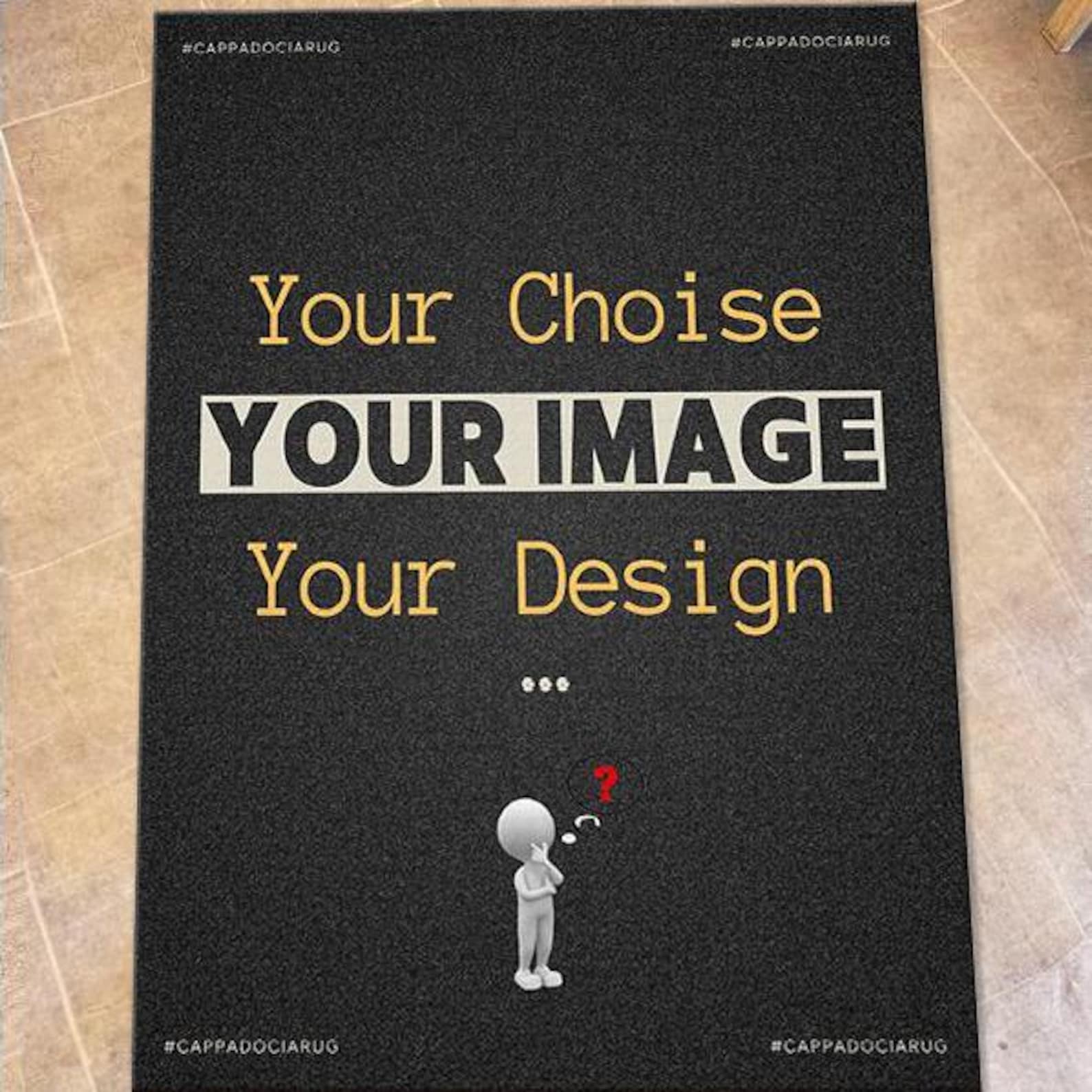 Custom Imprinted Rugs Personalized Photo Rug: Custom Printed Area Rug, Washable - Etsy