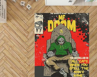 MF Doom Rug: Quasimoto 'Lord Quas' Hip Hop Design