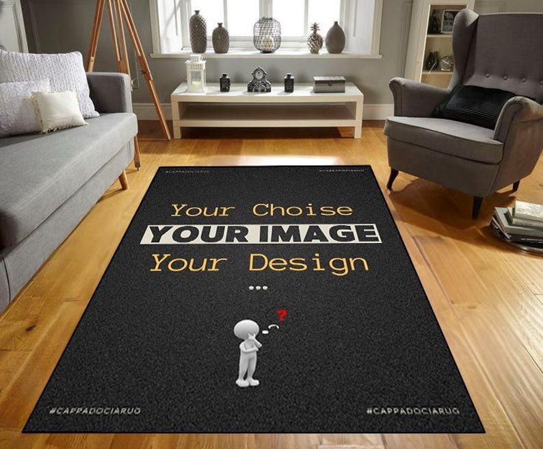 Print Photo Rug Personalized Photo Rug: Custom Printed Area Rug, Washable - Etsy