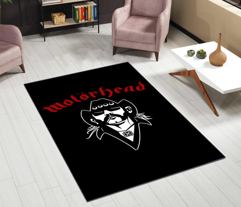 Mustache Rug Motorhead Ace of Spades Rug: Vintage England Rock Band Decor - Etsy