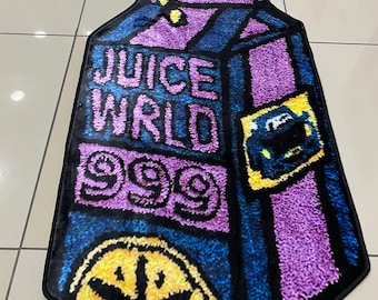 Juice World 999 rug, Classic Car Rug,Car Rug,Car pattern Rug, Retro Rug, Shaped Rug, Custom Rug,car shaped rug, living room decor,custom rug