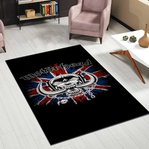 Motorhead rug, motörhead rug, motörhead patch work rug, lemmy rug, motörhead ace of spades, motörhead england, vintage motörhead,custom rug