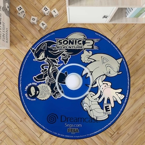 Sonic adventure 2 battle CD rug, sonic rug, sonic adventure 2 rug, sonic adventure 2, shadow the hedgehog rug, sonic the hedgehog,sonic CD