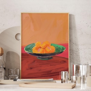 Aesthetic Kitchen Decor poster Cute Cooking Art Kitchen Wall Art Print Minimalist dopamine decor Print green Art Print Digital Download