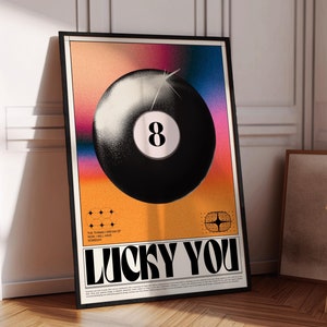 Vintage 8 Pool Ball Print, Retro ręcznie rysowana sztuka ścienna, Modny plakat z wózkiem barowym, Czarno-biały estetyczny wydruk do cyfrowego pobrania w mieszkaniu