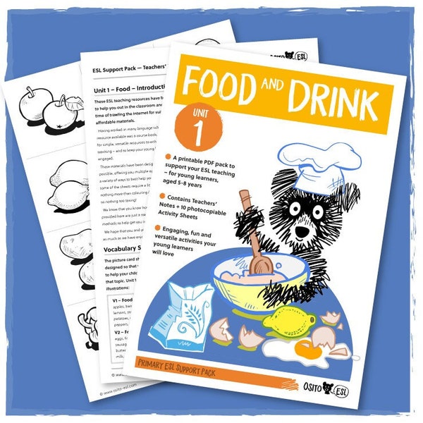 ESL/EFL Teacher's Activity Pack for Young Learners - Food